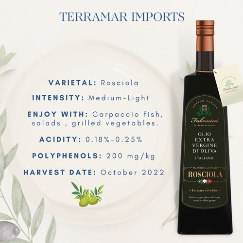 Rosciola Extra Virgin Olive Oil - 250 ml Terramar Imports