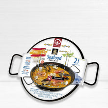 Load image into Gallery viewer, Seafood Paella Kit with Enameled Paella Pan - 2 Portions Carmencita Terramar Imports