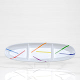 Arcobaleno (Rainbow) Barca Compartment Plate - 6.45 oz