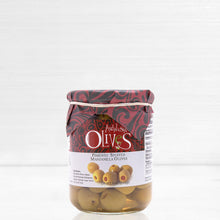 Load image into Gallery viewer, Spanish Green Olives Stuffed with Peppers Andalusian Olives Terramar Imports