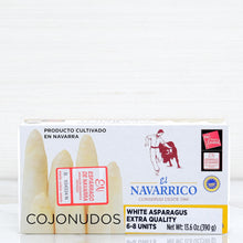 Load image into Gallery viewer, Spanish White Asparagus - High Quality (6-8 units) El Navarrico Terramar Imports