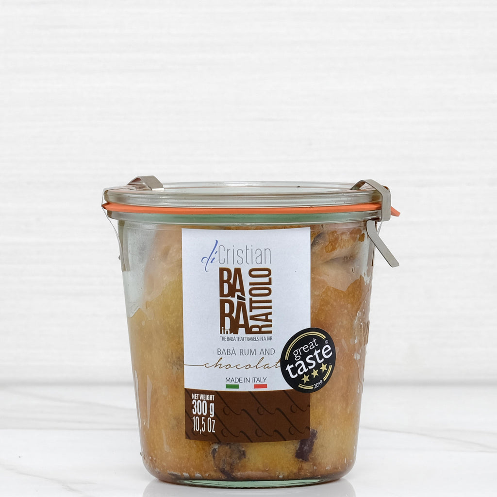 Baba Sponge Cake with Rum Syrup and Chocolate Terramar Imports Terramar Imports