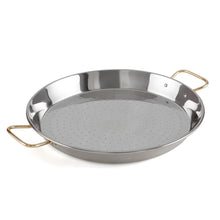 Load image into Gallery viewer, 
paella-pan-polished-steel-gold-handles-garcima-terramar-imports