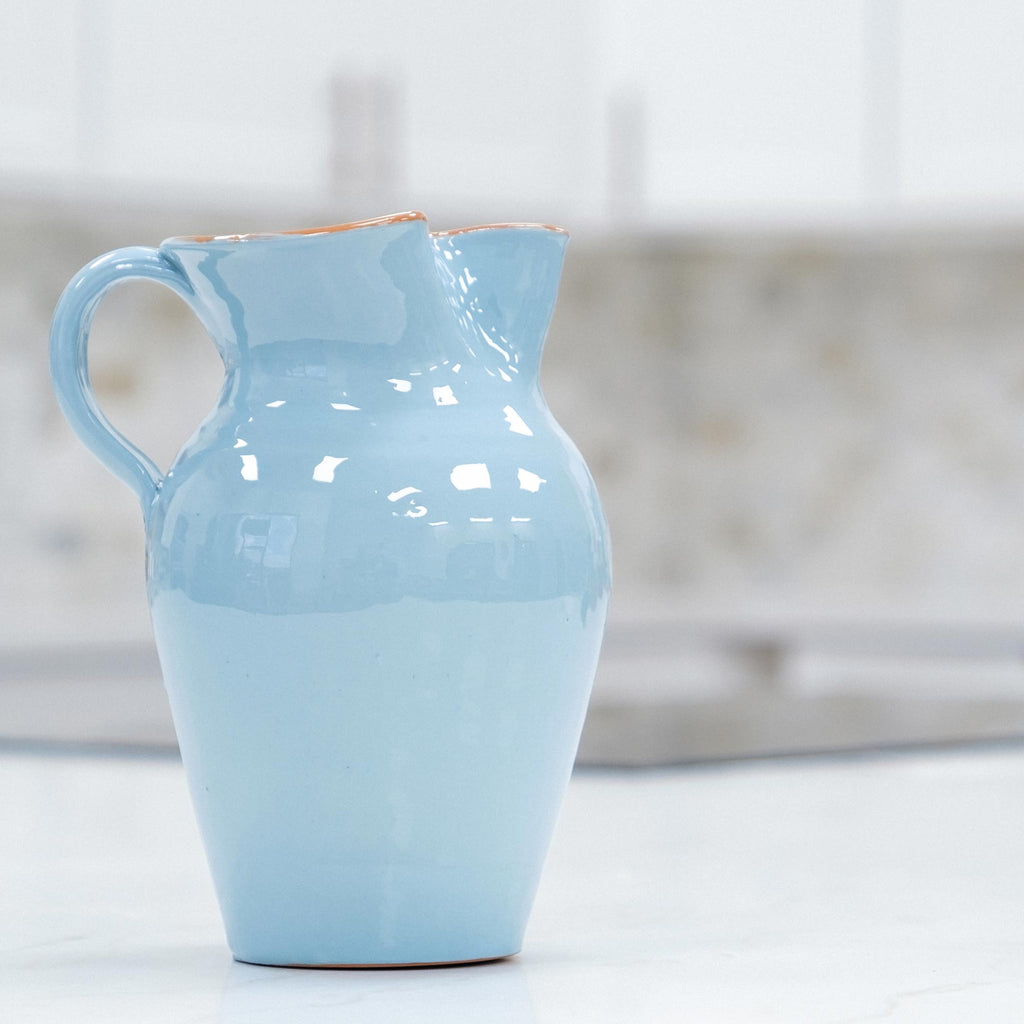 Terracotta Sangria Jar Light Blue - 1500 ml  - CTB  Ceramics - Terramar Imports Terramar Imports