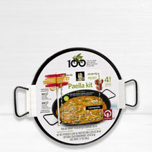 Load image into Gallery viewer, Vegetable Paella Kit with Enameled Paella Pan - 4 Portions Carmencita Terramar Imports