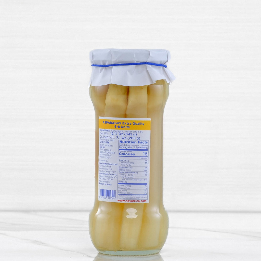 White Asparagus from Navarra Spain El Navarrico Terramar Imports Terramar Imports