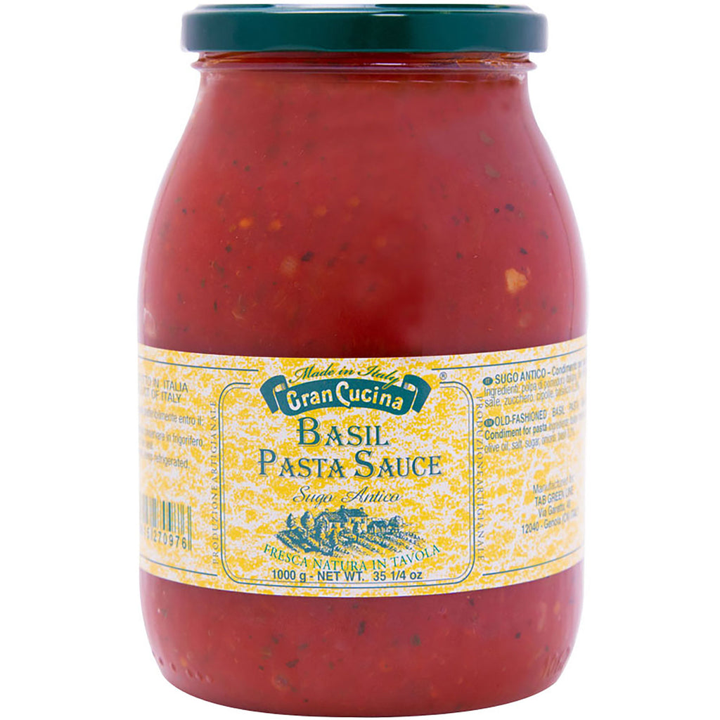 Old-Fashioned Basil Pasta Sauce - 35.3 oz Terramar Imports
