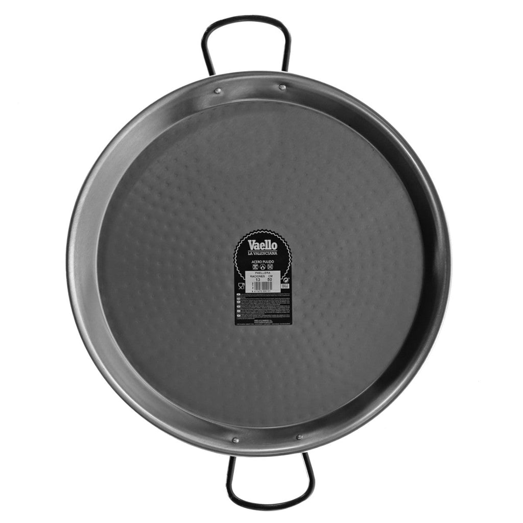 Authentic Polished Steel Paella Pan - (26 cm) / 2 servings Terramar Imports Terramar Imports