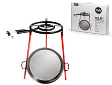 Load image into Gallery viewer, Spanish Paella Kit with Gas Burner &amp; Polished Steel Pan - 18 in (46 cm) / 12 servings