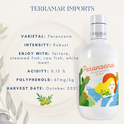 Extra Virgin Olive Oil "Monocultivar Peranzana" Guglielmi Terramar Imports Terramar Imports