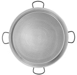Polished Steel Paella Pan - 45 in (115 cm) / 120 servings