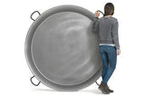 Polished Steel Paella Pan - 63 in (160 cm) / 400 servings