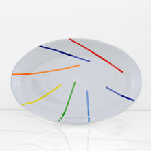 Load image into Gallery viewer, small-arcobaleno-rainbow-oval-tray-ceramiche-viva-terramar-imports