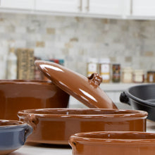 Load image into Gallery viewer, Terracotta Cazuela with Handles (Casserole Dish) - 9.8 in